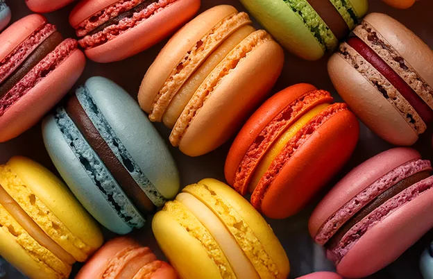 multicolor assorted macaroons