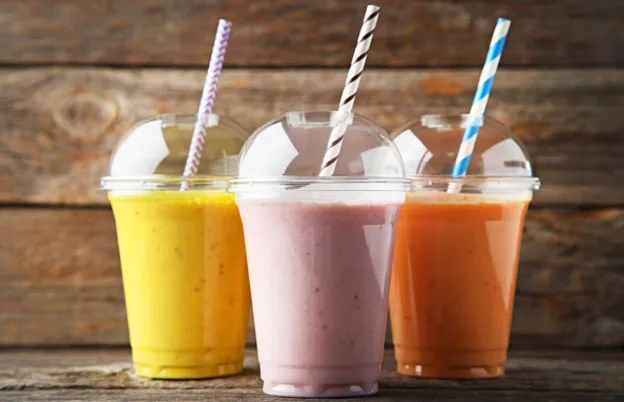 colorful smoothies