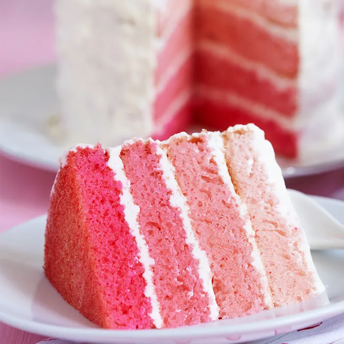 pink layer cake