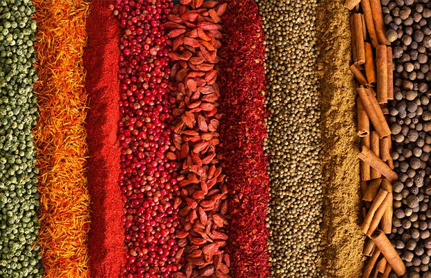 colorful grains