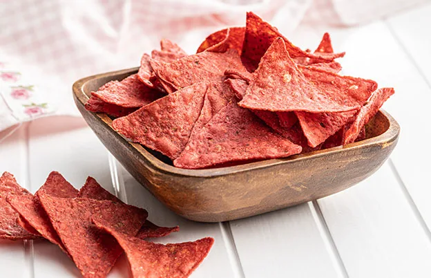 red nacho chips