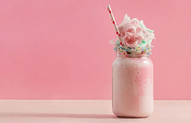 pink milkshake