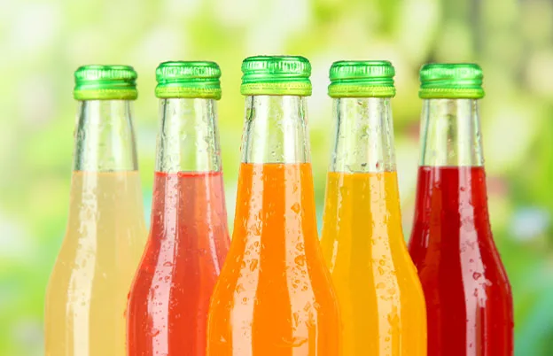 colorful soda bottles