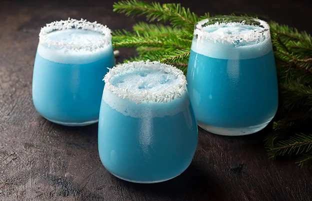 Blue alcoholic drinks